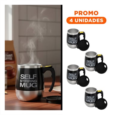 PACK4 JARRITA PORTATIL BATIDORA 400ML NEGRO FACIL DE USAR Y LIGERA Y+REGALO STICKER - 1