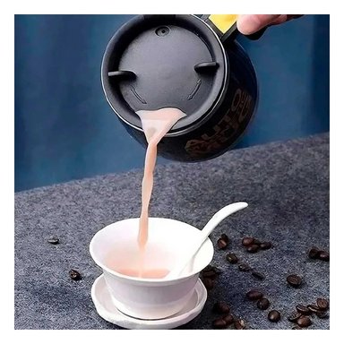 PACK2 JARRITA REVOLVEDORA 400ML COLOR NEGRO PORTATIL Y PERFECTA PARA CAFE Y TE Y+PAPEL REGALO - 2