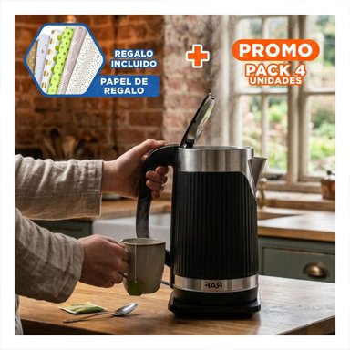 PACK4 APARATO DE ACERO INOXIDABLE 500ML VERDE Y PLASTICO TURCO PARA REGALAR Y+PAPEL REGALO - 1