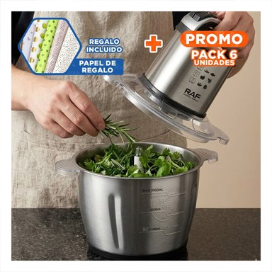 PACK6 ACCESORIO DE PLASTICO VERDE TURCO Y ACERO INOXIDABLE 500ML PARA GUSTO Y+PAPEL REGALO - 1