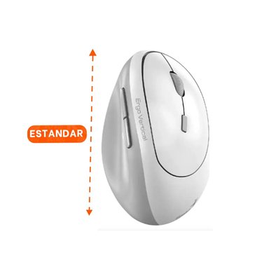 RATON INALAMBRICO VERTICAL BLANCO DE MOVIMIENTO VELOZ PARA PANTALLA DE LED - 4