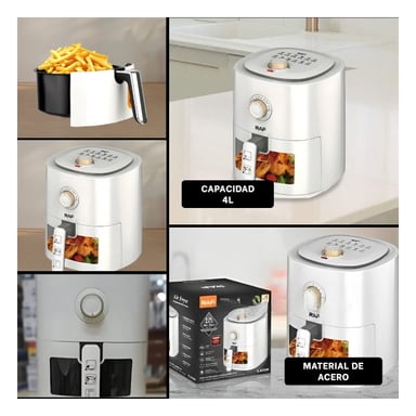 PACK2 ELECTRODOMESTICO DE AIRE 4L BLANCO CON DISEÑO MODERNO Y DURADERO Y+PAPEL REGALO - 3