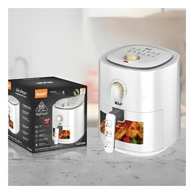 PACK2 COCINA DE AIRE 4L PARA PREPARAR PAPAS Y POLLO CROCANTE BLANCO - 5