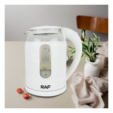 OLLA ELECTRICA VIDRIO MODERNA Y VERSATIL 2L PARA HERVIR AGUA BLANCO Y+LIGAS REGALO - 2