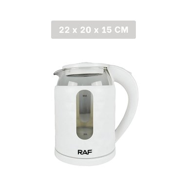 OLLA ELECTRICA VIDRIO MODERNA Y VERSATIL 2L PARA HERVIR AGUA BLANCO Y+LIGAS REGALO - 4