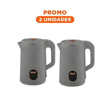 PACK2 CALENTADOR ELECTRICO COMPACTO Y LIGERO 2L PARA USO DIARIO PLOMO - 1