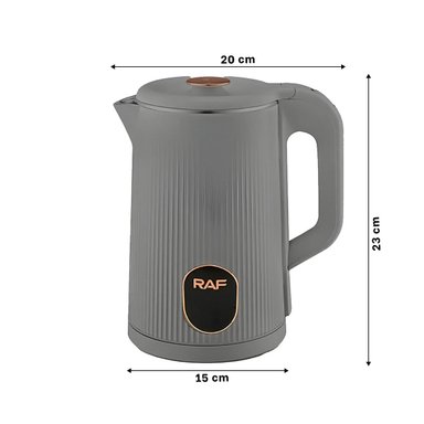 CALENTADOR ELECTRICO RAPIDO Y PRACTICO 2L PARA TE Y CAFE COLOR PLOMO Y+REGALO STICKER - 4