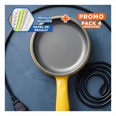 PACK4 ELECTRODOMESTICO 2 EN 1 FREIDOR AMARILLO DE ALTA EFICIENCIA EN SU CASA Y+PAPEL REGALO - 1