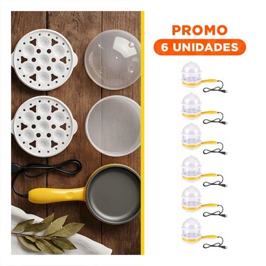 PACK6 TETERA AMARILLA 2 EN 1 FREIDORA DE COLOR VIBRANTE PARA TODA SU CASA HOY - 1