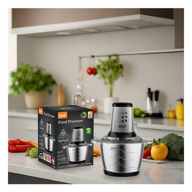 BATIDORA 3L DE ALIMENTOS COLOR GRIS PARA PREPARAR BATIDOS Y+LIGAS REGALO - 1