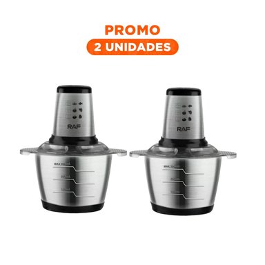 PACK2 TRITURADOR DE ALIMENTOS COLOR GRIS 3L PARA MOLER - 1