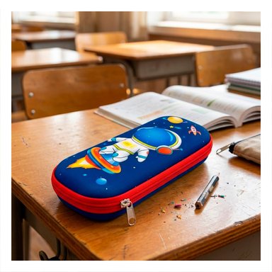 PACK4 ACCESORIO INFANTIL ASTRONAUTA AZUL ALTO RELIEVE CON DISENO LINDO PRACTICO Y+PAPEL REGALO - 5