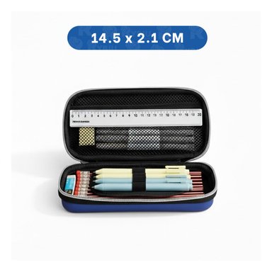 PACK6 FUNDA ESCOLAR ASTRONAUTA HAPPY AZUL ALTO RELIEVE CON CIERRE SEGURO Y+REGALO STICKER - 4