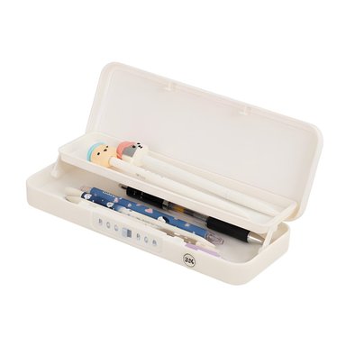 PACK4 NECESER JUVENIL VACA BEIGE CON CLAVE 2 NIVELES SEGURO Y+PAPEL REGALO - 3