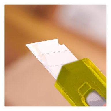 PACK4 CUTER PARA OFICINA 15CM AMARILLO TRANSPARENTE SET 3 UNIDADES - 2