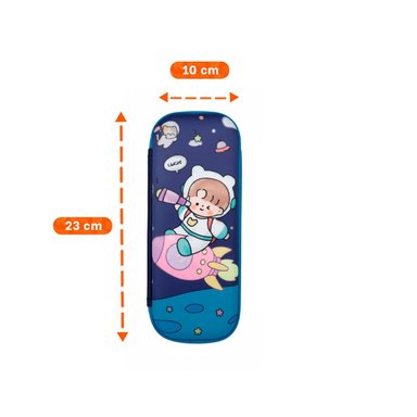 PACK6 ACCESORIO FUNCIONAL ASTRONAUTA EN COHETE AZUL ALTO RELIEVE CON CAPACIDAD Y+PAPEL REGALO - 4