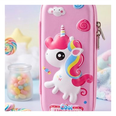 PACK6 ACCESORIO MODERNO UNICORNIO ROSADO ALTO RELIEVE CON ESTILO ATRACTIVO - 3