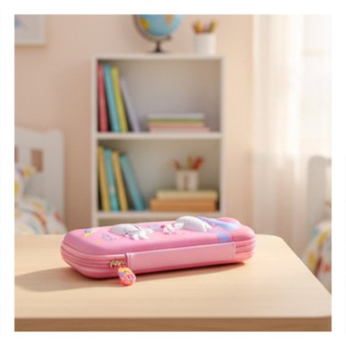 PACK4 ACCESORIO COMPACTO JIRAFA ROSADO ALTO RELIEVE PARA USO ESCOLAR Y+REGALO STICKER - 5