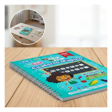 PACK6 ARTICULO CELESTE CUADERNO MAGICO PARA ESCRITURA CREATIVA Y+PAPEL REGALO - 2