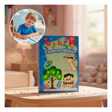 PRACTICO CUADERNO AZUL MAGICO PARA DIBUJO CREATIVO Y+REGALO STICKER - 5