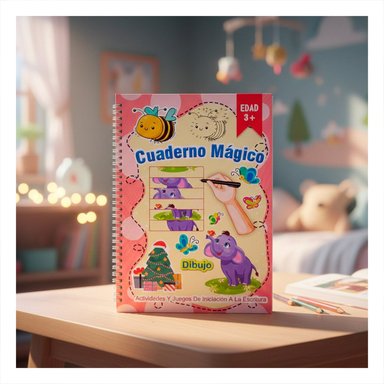 PACK12 ACCESORIO ROSADO CUADERNO MAGICO PARA MOCHILA ESCOLAR - 2