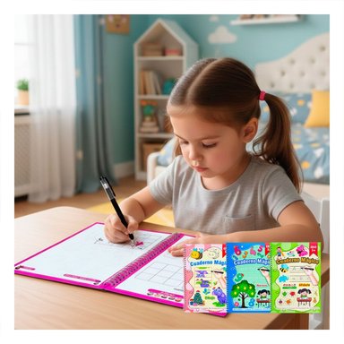 PACK12 ACCESORIO ROSADO CUADERNO MAGICO PARA MOCHILA ESCOLAR - 3