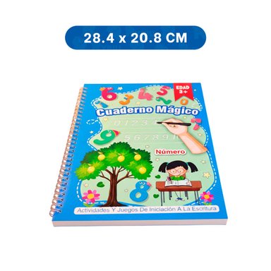 PACK2 DISENO AZUL CUADERNO MAGICO PARA USO ESCOLAR - 4