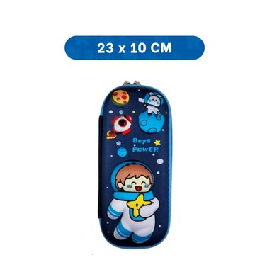 PACK12 FUNDA COMPACTA ASTRONAUTA FELIZ AZUL ALTO RELIEVE PARA GUARDAR UTILES Y+PAPEL REGALO - 4