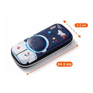 PACK12 FUNDA INFANTIL ASTRONAUTA HAPPY AZUL ALTO RELIEVE CON DISENO LINDO Y PRACTICO - 4