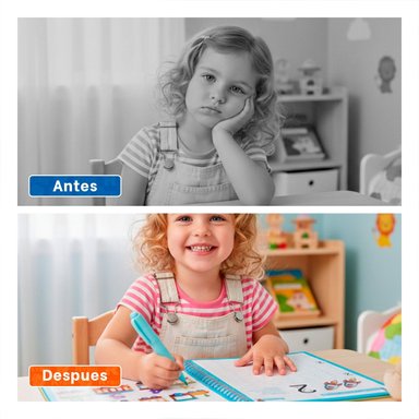 COLOR AZUL CUADERNO MAGICO PARA NOTAS ESCOLARES Y+LIGAS REGALO - 5