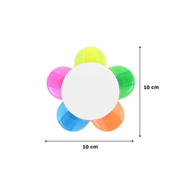 PACK4 PLUMON COLORIDO EN FORMA DE FLOR PARA OFICINA Y+PAPEL REGALO - 4