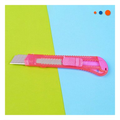 PACK2 TRINCHE ESCOLAR 15CM ROSADO TRANSPARENTE SET 3 UNIDADES Y+REGALO STICKER - 3