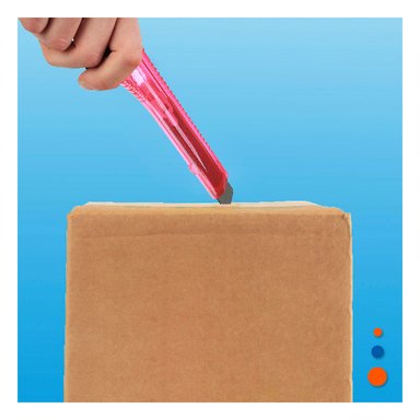 PACK6 TRINCHE PARA OFICINA 15CM ROSADO TRANSPARENTE SET 3 UNIDADES Y+PAPEL REGALO - 5