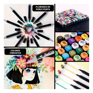 PACK PROFESIONAL LETTERING ARTISTICO 262 UNIDADES DOBLE PUNTA TOUCH Y+POST IT - 5