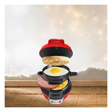PACK2 GRILL ANTIADHERENTE DOBLE CARA PARA SANDWICH Y HAMBURGUESAS ROJO Y+REGALO STICKER - 5