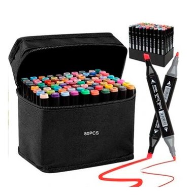 PACK4 ROTULADORES DOBLE PUNTA LETTERING ARTISTICO 80 UNIDADES TOUCH Y+PAPEL REGALO - 3