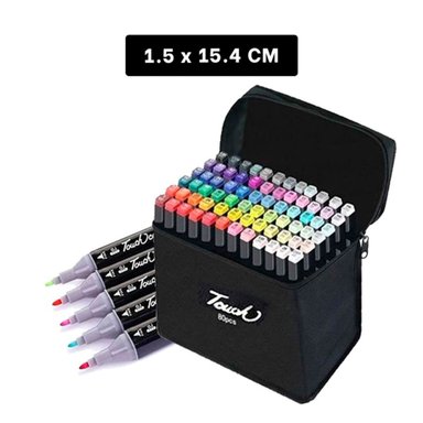 PACK4 ROTULADORES DOBLE PUNTA LETTERING ARTISTICO 80 UNIDADES TOUCH Y+PAPEL REGALO - 4