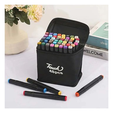 PACK6 KIT DOBLE PUNTA LETTERING ARTISTICO 48 UNIDADES TOUCH - 2