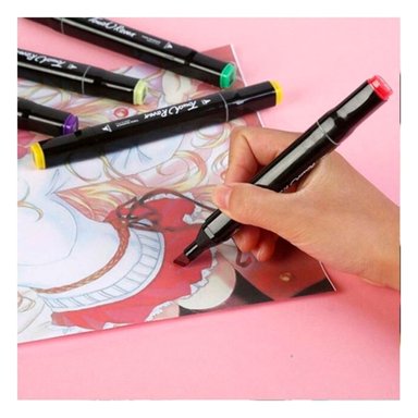 KIT PROFESIONAL LETTERING ARTISTICO 80 UNIDADES DOBLE PUNTA TOUCH Y+LIGAS REGALO - 2