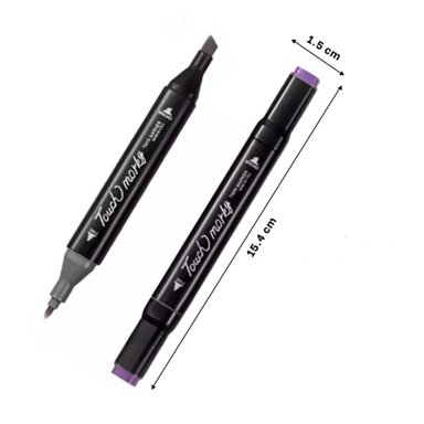 PACK2 ESTUCHE PROFESIONAL LETTERING 262 UNIDADES DOBLE PUNTA TOUCH Y+PAPEL REGALO - 4