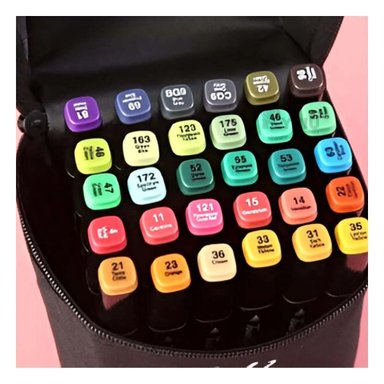 PACK12 ESTUCHE DOBLE PUNTA LETTERING ARTISTICO 24 UNIDADES TOUCH - 2