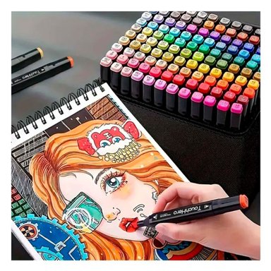 ROTULADORES PROFESIONALES LETTERING 168 UNIDADES TOUCH Y+PAPEL REGALO - 5