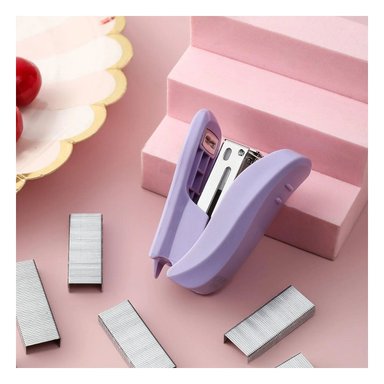 PACK2 ENGRAPADORA DE OFICINA KAWAI COLORES PASTELES LILA Y+REGALO STICKER - 3