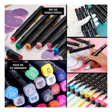 PACK PROFESIONAL LETTERING ARTISTICO 24 UNIDADES DOBLE PUNTA TOUCH Y+POST IT - 5