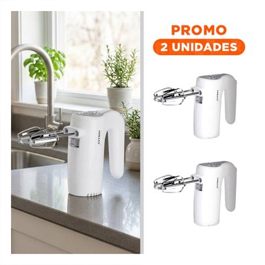 PACK2 APARATO ELECTRICO DE COCINA PARA MEZCLAR Y BATIR EN CASA - 1