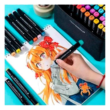 PACK6 KIT DOBLE PUNTA LETTERING ARTISTICO 80 UNIDADES TOUCH - 2
