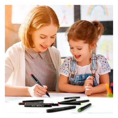 PACK6 KIT DOBLE PUNTA LETTERING ARTISTICO 80 UNIDADES TOUCH - 5