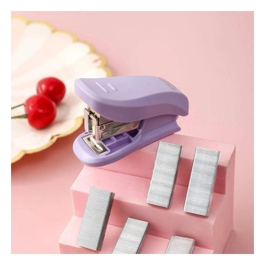 PACK12 EQUIPO ESCOLAR KAWAI COLORES PASTELES LILA - 5
