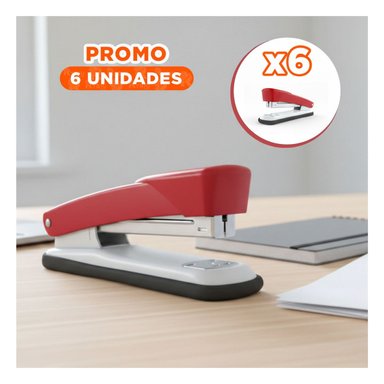 PACK6 ESCOLAR ROJO PARA 35 HOJAS CUADERNOS DOCUMENTOS Y+REGALO STICKER - 1