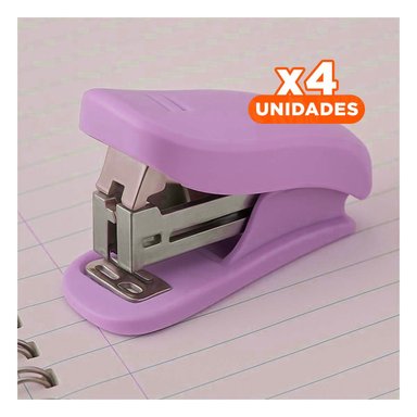 PACK4 ENGRAPADORA COMPACTA KAWAI COLORES PASTELES LILA - 1